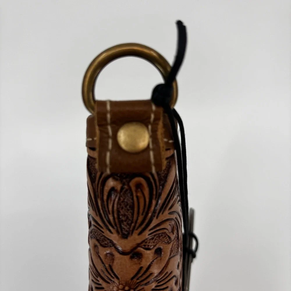 Myra Pistol Case Brown Cowhide Tooled Leather Sonoran Range S-10875 Western New‎
